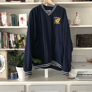 Vintage Reebok windbreaker pullover navy blue